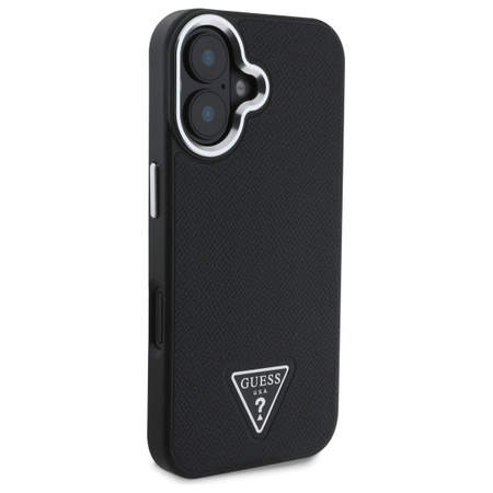 GUESS ETUI HARDCASE GRAINED TRIANGLE DO IPHONE 16 6.1 DO MAGSAFE ELEGANCKA