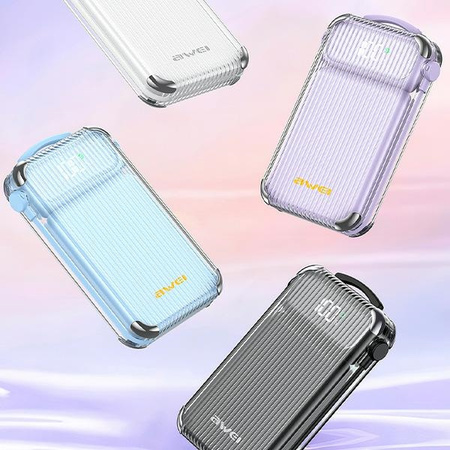 AWEI POWERBANK P89K 10000MAH 22.5W DO IPHONE 11 12 13 14 PD DO LIGHTNING