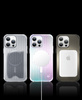 Kingxbar PQY Go Out Series magnetyczne etui iPhone 14 Pro MagSafe srebrne