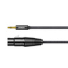 Ugreen kabel audio 3.5mm mini jack (męski) - XLR (żeński) 1m czarny (AV182)