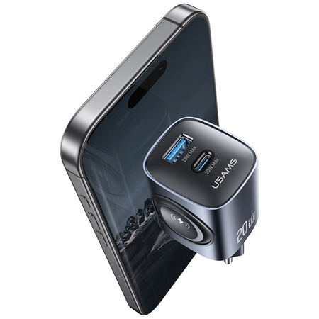 USAMS ŁADOWARKA SIECIOWA CC293 T67 DO APPLE IWATCH 1XUSB-C 1XUSB-A 20W