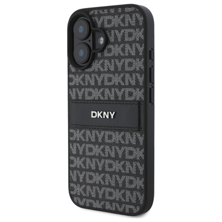 DKNY HARDCASE DO IPHONE 16 6.1 Z WZOREM STRIPE I DOSKONAŁĄ OCHRONA TELEFONU