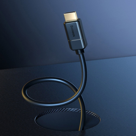 BASEUS KABEL HDMI 2.0 4K 60 HZ 3D HDR 18 GBPS 1 M CZARNY