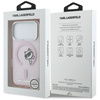 Etui Karl Lagerfeld IML Peekaboo MagSafe do iPhone 17 Pro różowy