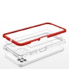 Clear 3in1 etui do Samsung Galaxy A22 5G żelowy pokrowiec z ramką czerwony