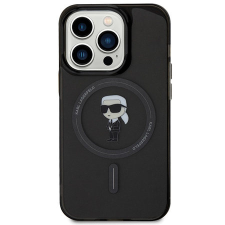 Karl Lagerfeld KLHMP14LHFCKNOK iPhone 14Pro 6.1 czarny/black hardcase IML Ikonik MagSafe
