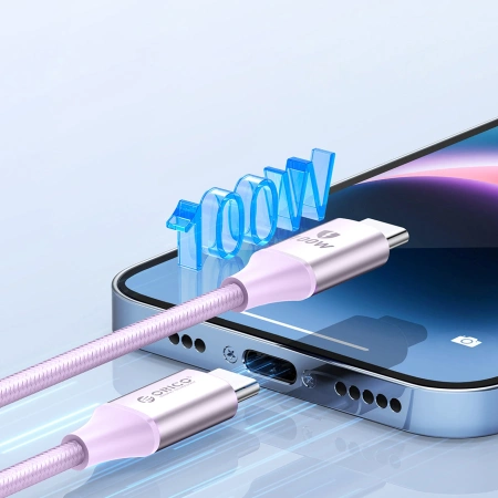 ORICO KABEL USB-C 1M DO SZYBKIEGO ŁADOWANIA 100W 5A DO TELEFONÓW I LAPTOPÓW