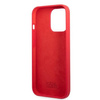 Etui Karl Lagerfeld KLHCP13LSLMP1R na iPhone 13 Pro / 13 hardcase - czerwone Silicone Plaque