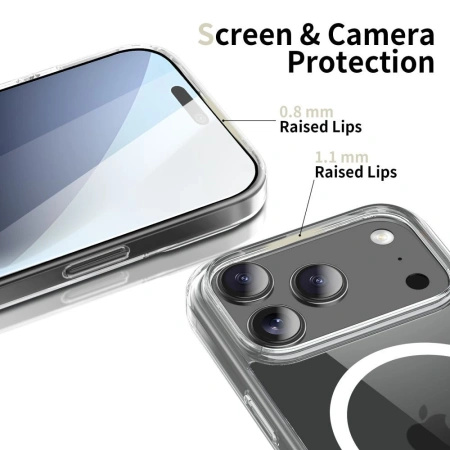 Etui Tech-Protect FlexAir Hybrid MagSafe na Google Pixel 10 / 10 Pro - przezroczyste