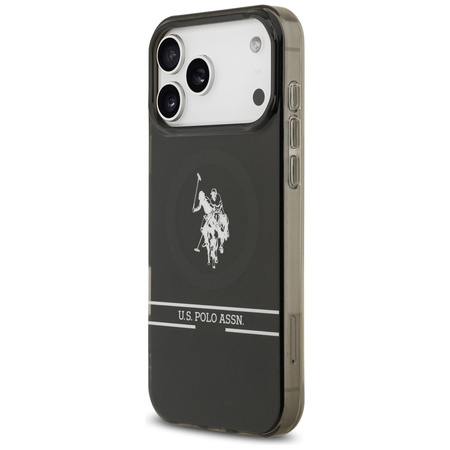 U.S. POLO ASSN. ETUI DH AND BOTTOM STRIPE LOGO DO MAGSAFE IPHONE 17 PRO