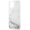 Etui Guess GUHCP14SLCSGSGH na iPhone 14 - białe Liquid Glitter Marble