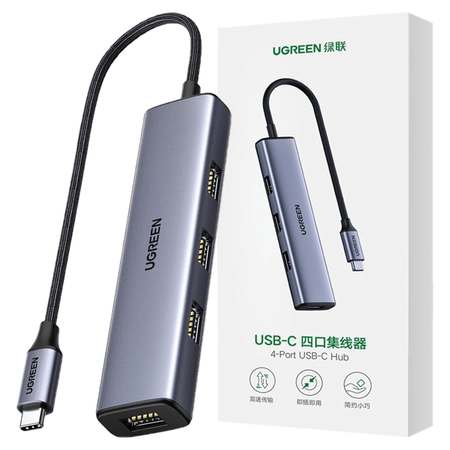 UGREEN HUB 4x USB 3.2 GEN 1 DO KOMPUTERA USB TYP C SZYBKA TRANSMISJA DANYCH