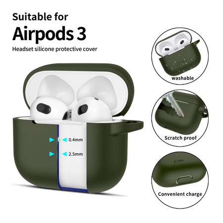 TECH-PROTECT ZAWIESZKA SILICONE HOOK DO APPLE AIRPODS 3 AKCESORIUSZ OCHRONA