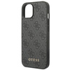 Etui Guess GUHCP14SG4GFGR na iPhone 14 - szare 4G Metal Gold Logo