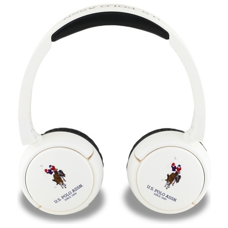 U.S. POLO ASSN. SŁUCHAWKI NAUSZNE BLUETOOTH CASE DO TELEFONÓW BIAŁE Z LOGO