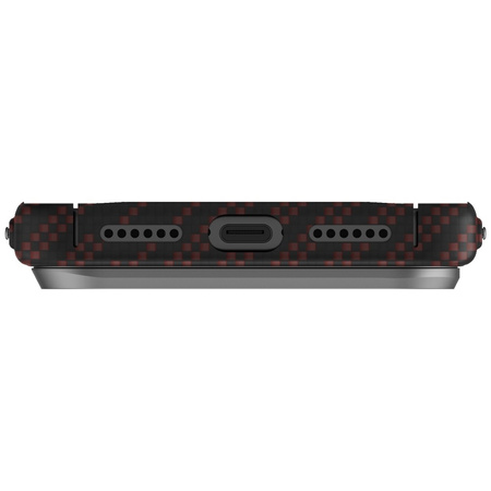 Etui UNIQ Keva EDGE do iPhone 17 Pro Max Magclick Charging pomarańczowy