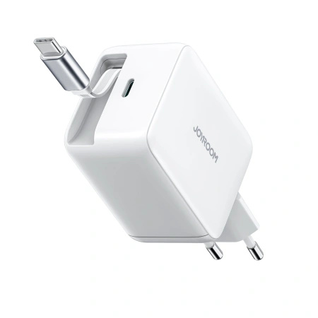 JOYROOM ŁADOWARKA SIECIOWA 67W GAN Z WBUDELOWANYM KABLEM USB-C