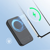 Joyroom powerbank 10000mAh 20W Power Delivery Quick Charge magnetyczna ładowarka bezprzewodowa Qi 15W do iPhone kompatybilna z MagSafe czarny (JR-W020 black)