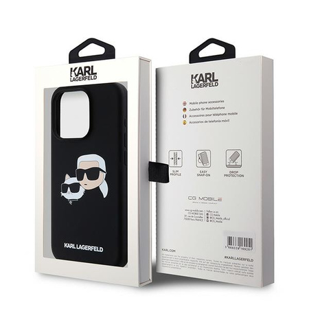 KARL LAGERFELD POKROWIEC DO IPHONE 15 PRO Z DO MAGSAFE SILIKONOWE HARDCASE
