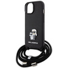 KARL LAGERFELD ETUI DO IPHONE 15 PLUS 6,7 CROSSBODY SAFFIANO METAL PIN