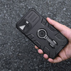 Nillkin CamShield Armor Pro Case etui iPhone 14 Plus pancerny pokrowiec z osłoną na aparat ring podstawka niebieskie