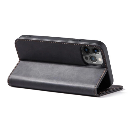 HURTEL MAGNETIC CASE ETUI DO IPHONE 12 PRO MAX PORTFEL NA KARTY Z PODSTAWKĄ