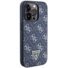 Etui Guess 4G Triangle Metal Logo na iPhone 15 Pro Max - niebieskie