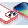 Outer Space Case etui iPhone 14 Pro Max sztywny pokrowiec z żelową ramką czerwony