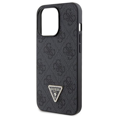 Etui Guess GUHCP13LP4TDSCPK na iPhone 13 Pro / 13 - czarne Crossbody 4G Metal Logo