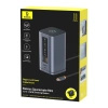 Stacja dokująca Baseus Spacemate RD1 hub 11w1 USB-C - 2xHDMI 4K@60Hz 2xDP 4K@60Hz 2xUSB-A 10Gb/s USB-C 10Gb/s RJ45 USB-A 480Mb/s USB-C PD mini jack 3.5mm ładowarka EU - szara