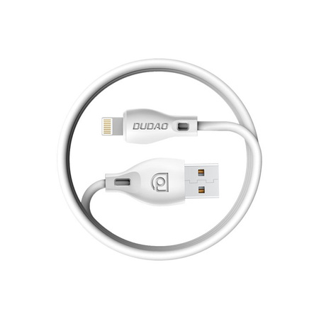 Dudao przewód kabel USB / Lightning 2.4A 1m biały (L4L 1m white)