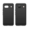 Etui Carbon Case do Google Pixel 8A elastyczny silikonowy karbonowy pokrowiec - czarny