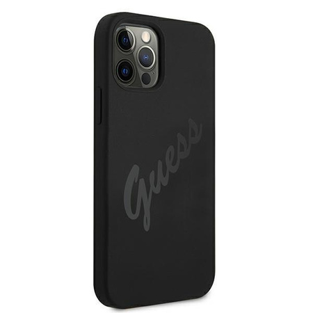 Guess GUHCP12LLSVSBK iPhone 12 Pro Max 6,7" czarny/black hardcase Script Vintage