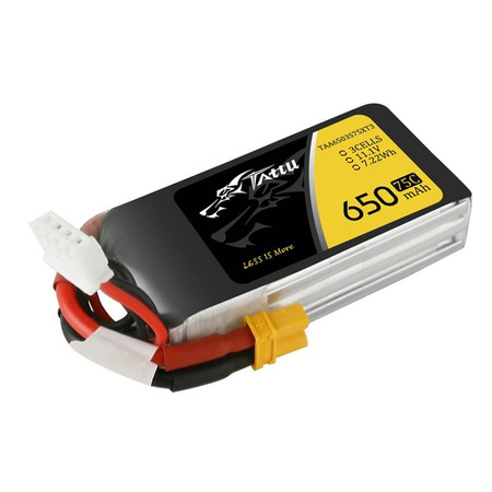TATTU AKUMULATOR BATERIA LIPO DO MODELI RC DRONÓW 650MAH 11 1V 75C