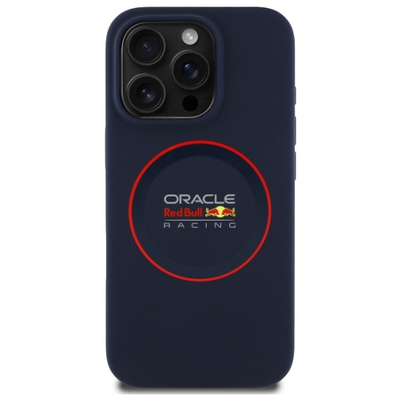 Red Bull RBHMP16X24SIILVR iPhone 16 Pro  Max 6.9 hardcase granatowy/navy Silicone Red Ring MagSafe