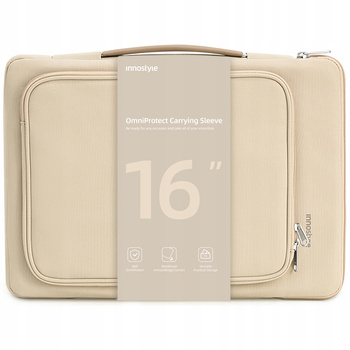 INNOSTYLE TORBA NA LAPTOPA 16" WODOODPORNA ETUI CASE OMNIPROTECT BEŻOWA