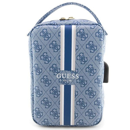 Torba Guess 4G Printed Stripes - niebieska