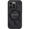 Etui Guess 4G Collection Leather Metal Logo MagSafe na iPhone 14 Pro - czarne