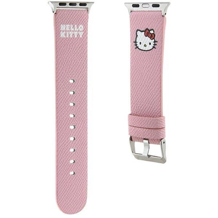 Pasek Hello Kitty Kitty Head na Apple Watch 38/40/41mm - różowy