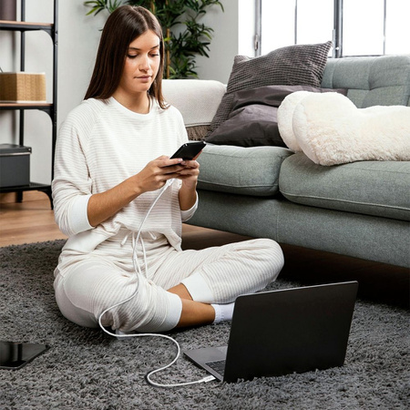 TECH-PROTECT KABEL USB-C DO ANDROID TELEFONÓW PD60W 200CM SZYBKIE ŁADOWANIE