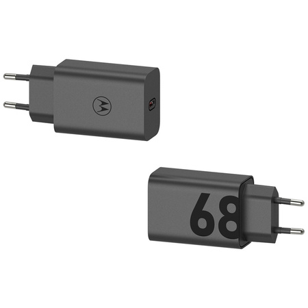 Ładowarka sieciowa Motorola TurboPower   68W USB-C z kablem USB-C do USB-C 1m czarny