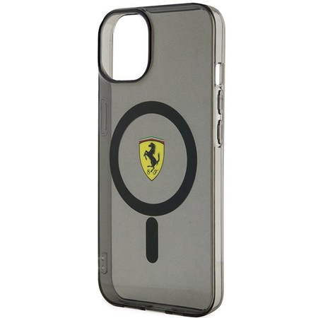 Etui Ferrari FEHMP14SURKK na iPhone 14 - czarne Translucent Magsafe