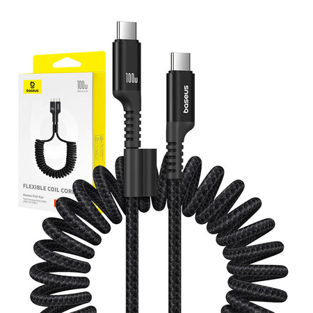 BASEUS KABEL USB-C DO USB-C 100W 1M DO TELEFONÓW SZYBKIE ŁADOWANIE FISH-EYE