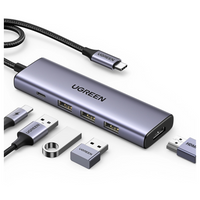 UGREEN HUB MULTIFUNKCYJNY USB-C DO MACBOOK PRO XPS 13 15 HDMI USB-A 3.0