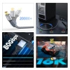 Kabel Wozinsky WPS-16AYL1S DisplayPort 2.1 Certyfikowany VESA 80 Gb/s 16K@60Hz 8K@120Hz 4K@240Hz HDR HDCP DSC 1m - czarny