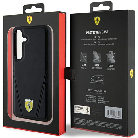 FERRARI HARDCASE HOT STAMP V LINES DO SAMSUNG S24+ S926 DO MAGSAFE