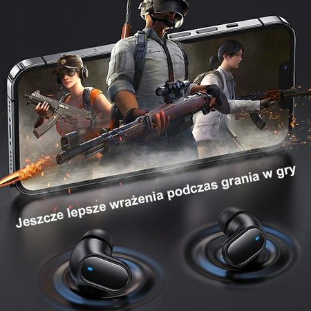 USAMS SŁUCHAWKI BEZPRZEWODOWE DO TELEFONÓW STEREO BLUETOOTH 5.1 TWS BHUBH03