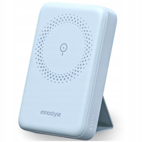 INNOSTYLE POWERMAG 2W1 SZYBKI POWERBANK INDUKCYJNY DO MAGSAFE 10000MAH STOJAK NIEBIESKI