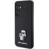 Etui Karl Lagerfeld Saffiano Karl&Choupette Metal Pin na Samsung Galaxy S24+ - czarne