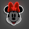 YELLOWPOP NEON ZEGAR MINNIE MOUSE DO GADŻETÓW DOMOWYCH